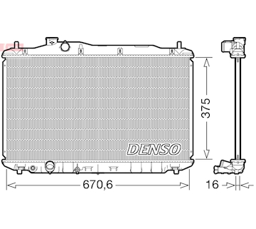 Chladič, chlazení motoru DENSO DRM40105