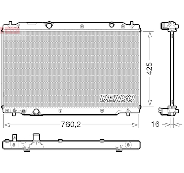 Chladič, chlazení motoru DENSO DRM40107