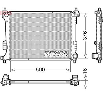 Chladič, chlazení motoru DENSO DRM41010