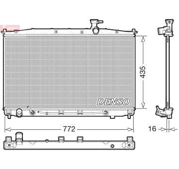 Chladič, chlazení motoru DENSO DRM41024