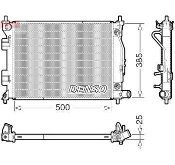 Chladič, chlazení motoru DENSO DRM41033