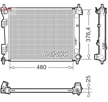 Chladič, chlazení motoru DENSO DRM41037