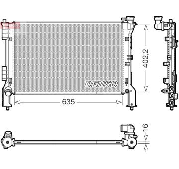 Chladič motora DENSO DRM43012