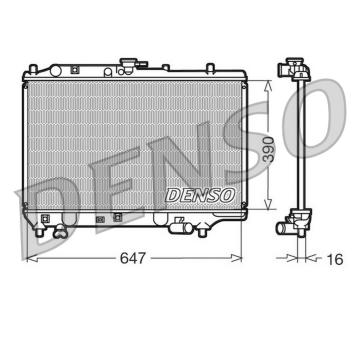 Chladič, chlazení motoru DENSO DRM44006