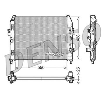 Chladič, chlazení motoru DENSO DRM44008