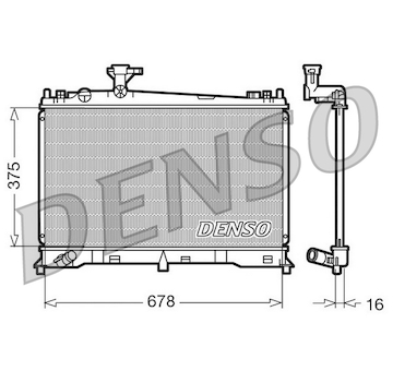 Chladič, chlazení motoru DENSO DRM44010