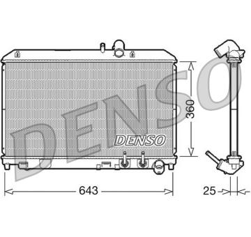 Chladič, chlazení motoru DENSO DRM44012