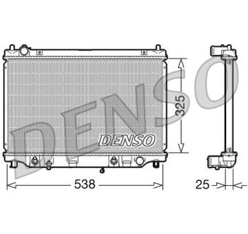 Chladič, chlazení motoru DENSO DRM44017