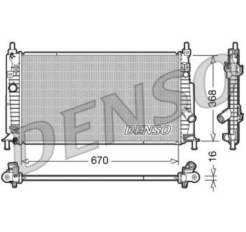 Chladič, chlazení motoru DENSO DRM44020