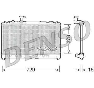 Chladič, chlazení motoru DENSO DRM44026