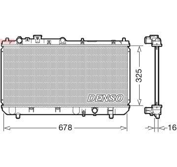 Chladič, chlazení motoru DENSO DRM44032