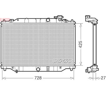 Chladič, chlazení motoru DENSO DRM44040