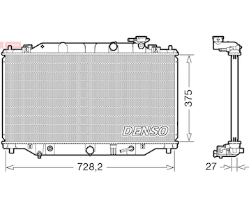 Chladič, chlazení motoru DENSO DRM44044