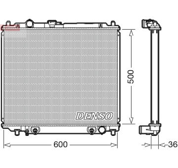 Chladič, chlazení motoru DENSO DRM45003