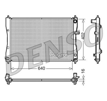 Chladič, chlazení motoru DENSO DRM45009