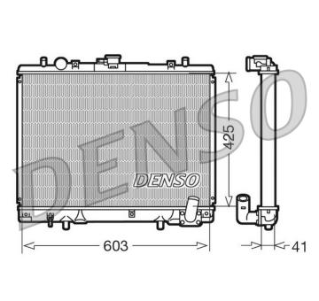 Chladič, chlazení motoru DENSO DRM45019