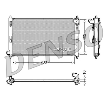 Chladič, chlazení motoru DENSO DRM45023