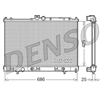 Chladič, chlazení motoru DENSO DRM45027