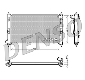 Chladič, chlazení motoru DENSO DRM45032