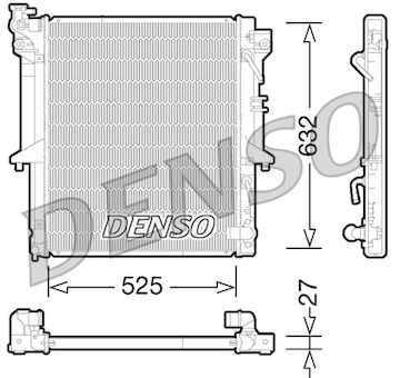 Chladič, chlazení motoru DENSO DRM45035