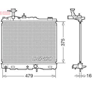 Chladič, chlazení motoru DENSO DRM45039