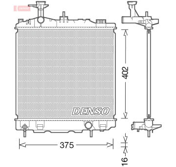 Chladič, chlazení motoru DENSO DRM45041