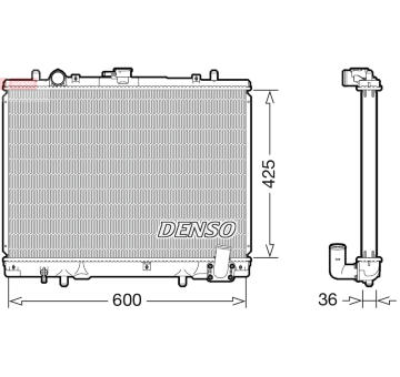 Chladič, chlazení motoru DENSO DRM45049