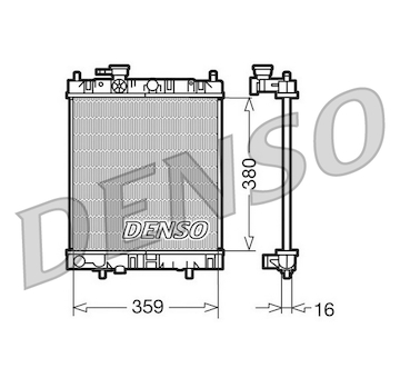 Chladič motora DENSO DRM46001