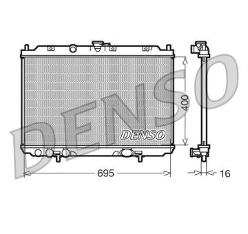 Chladič, chlazení motoru DENSO DRM46013