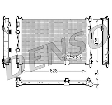 Chladič, chlazení motoru DENSO DRM46017