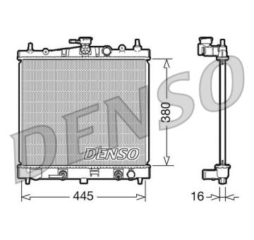 Chladič, chlazení motoru DENSO DRM46021