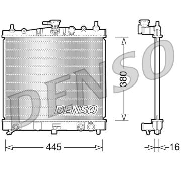 Chladič, chlazení motoru DENSO DRM46036