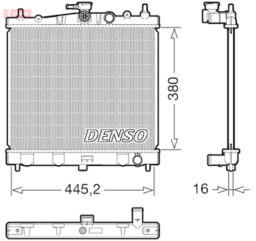 Chladič, chlazení motoru DENSO DRM46067