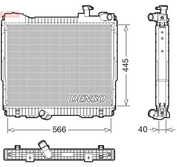 Chladič, chlazení motoru DENSO DRM46074