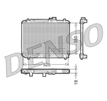 Chladič, chlazení motoru DENSO DRM47001