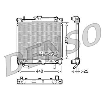 Chladič, chlazení motoru DENSO DRM47003