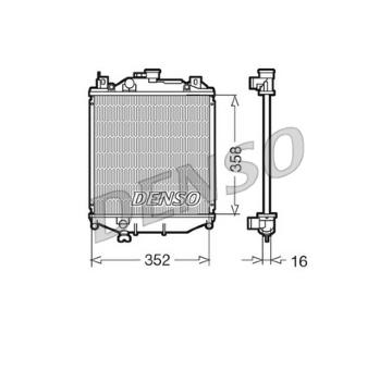 Chladič, chlazení motoru DENSO DRM47005