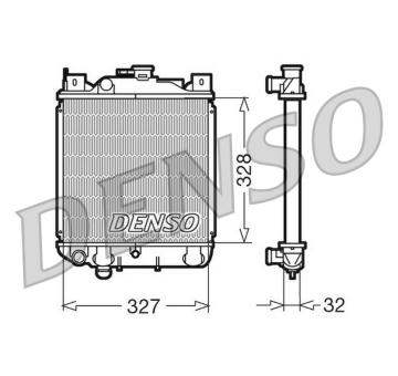 Chladič, chlazení motoru DENSO DRM47006