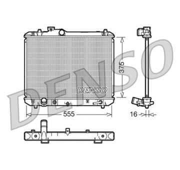 Chladič, chlazení motoru DENSO DRM47007