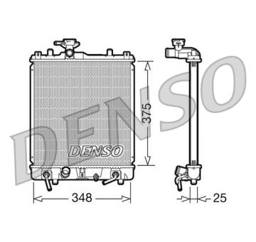 Chladič, chlazení motoru DENSO DRM47009