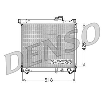 Chladič, chlazení motoru DENSO DRM47012