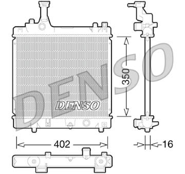 Chladič, chlazení motoru DENSO DRM47026