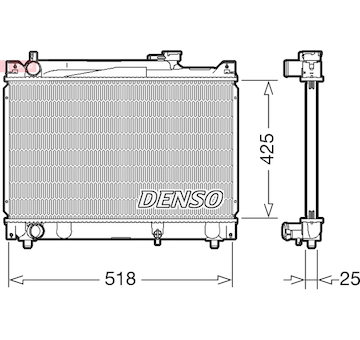 Chladič, chlazení motoru DENSO DRM47030