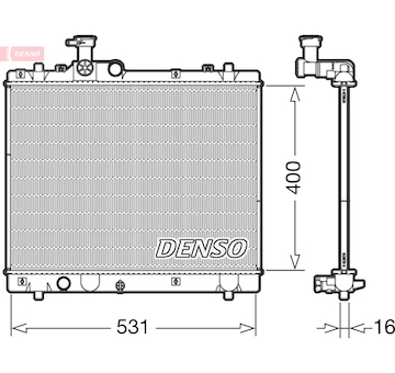 Chladič, chlazení motoru DENSO DRM47034