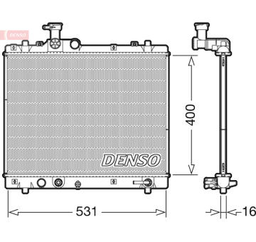 Chladič, chlazení motoru DENSO DRM47035