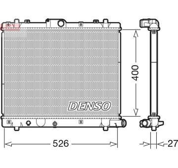 Chladič, chlazení motoru DENSO DRM47036