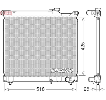 Chladič, chlazení motoru DENSO DRM47037