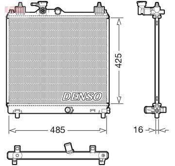 Chladič motora DENSO DRM47042