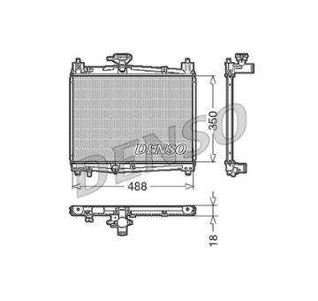 Chladič, chlazení motoru DENSO DRM50001