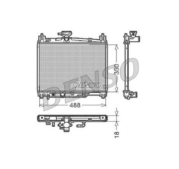 Chladič, chlazení motoru DENSO DRM50002